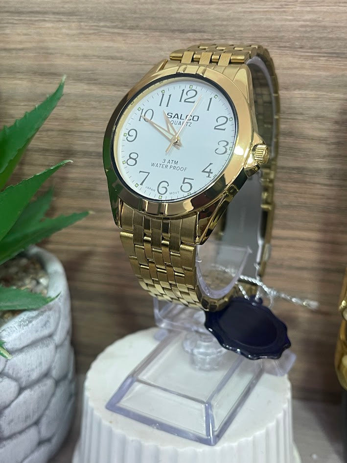 RELOJ SALCO CABALLERO ESFERA BLANCA