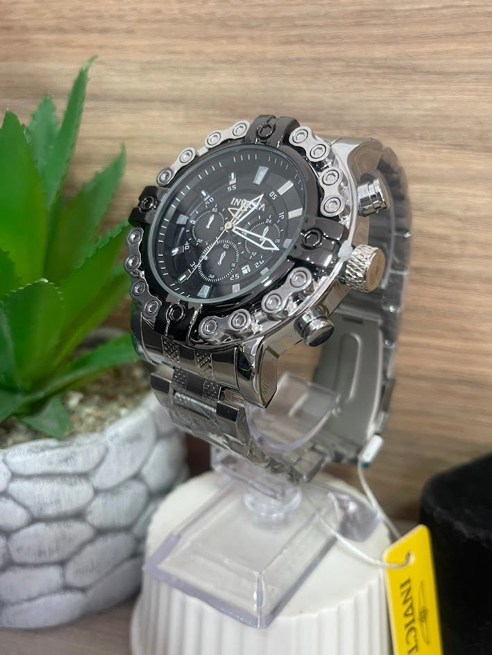 INVICTA PLATEADO CABALLERO ELEGANTE