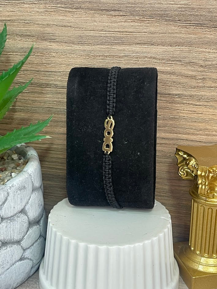 PULSO ORO LAMINADO DIOS NEGRO