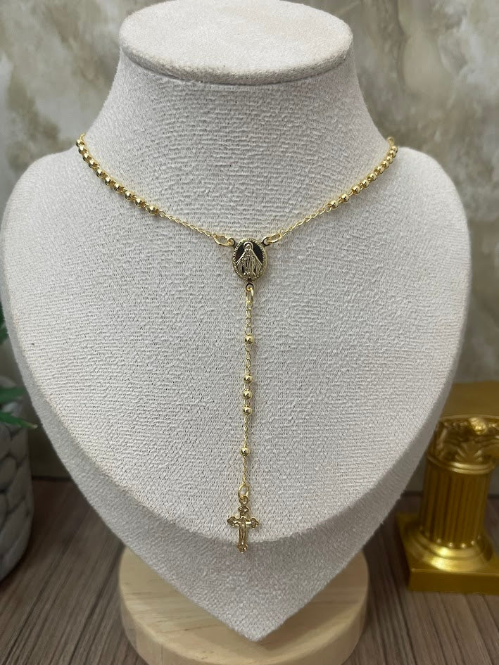 ROSARIO 2.5MM 45CM ORO LAMINADO