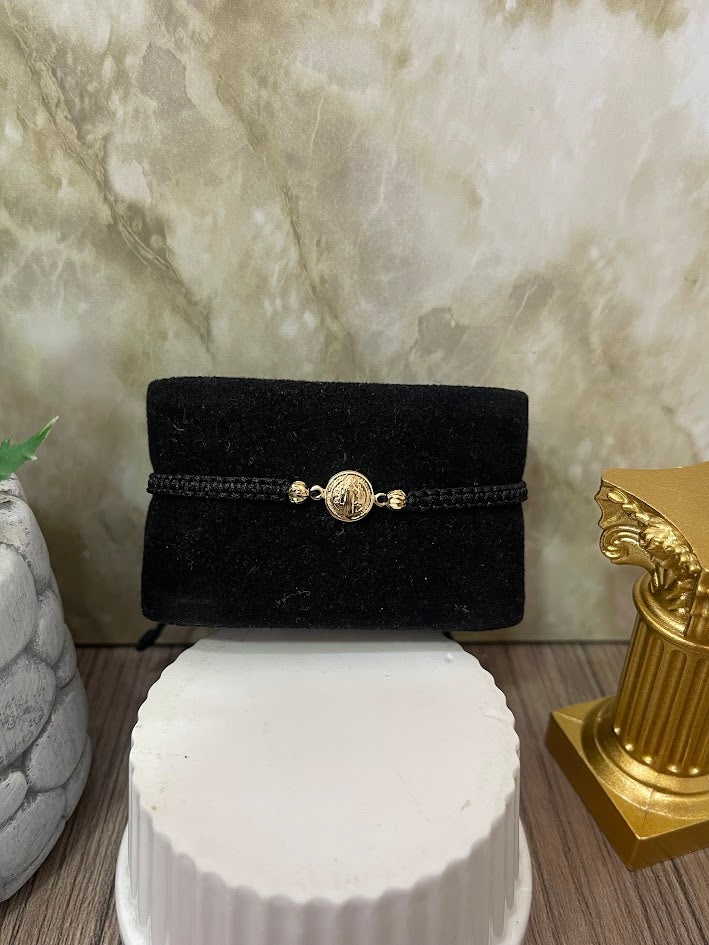 PULSERA TEJIDA BALIN X2 DIAM 4MM SAN BENITO ORO LAMINADO