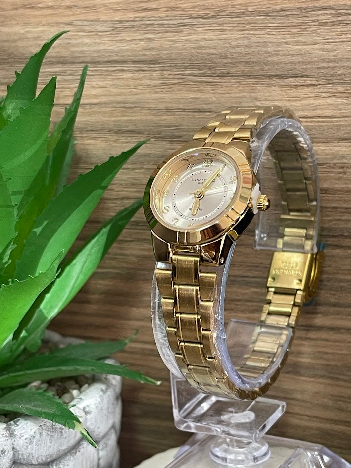RELOJ DAMA DORADO DELICADO