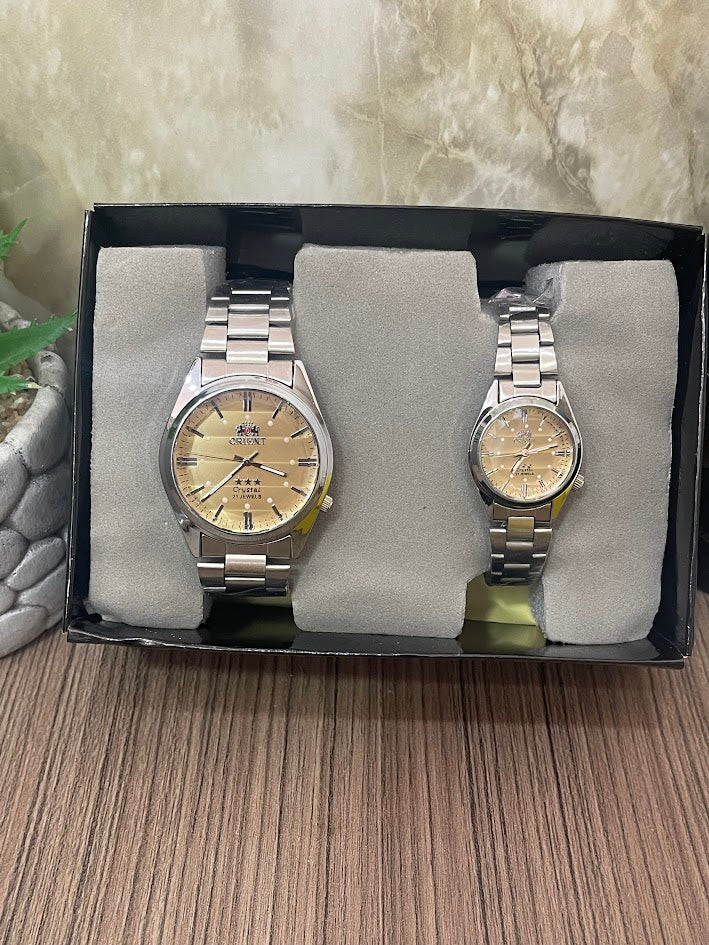 COMBO ORIENT PLATEADO ESFERA DORADA ENVIO GRATIS