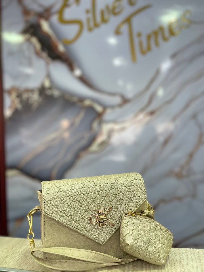 BOLSO TIPO CARTERA BEIGE MINI K