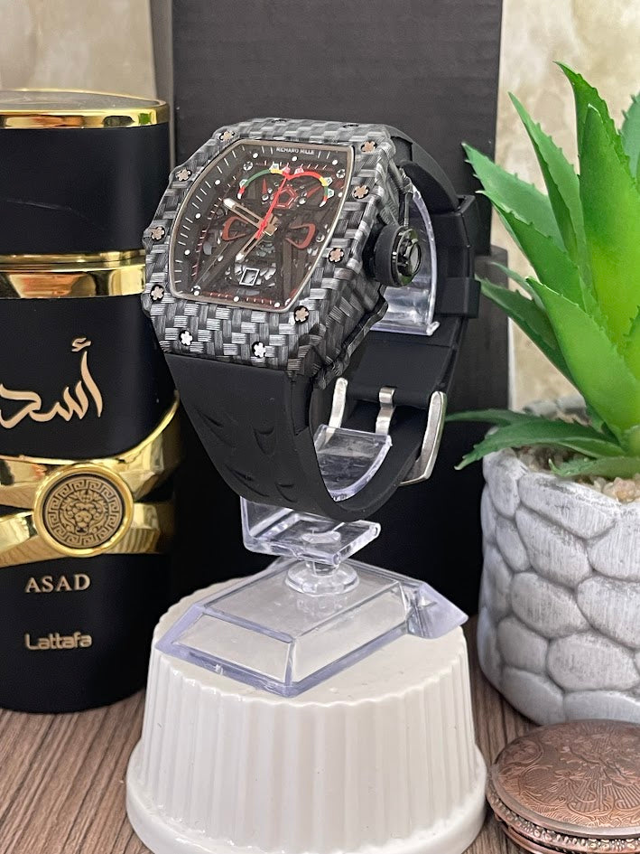 RICHARD MILLE MANILLA NEGRA TIPO MADERA