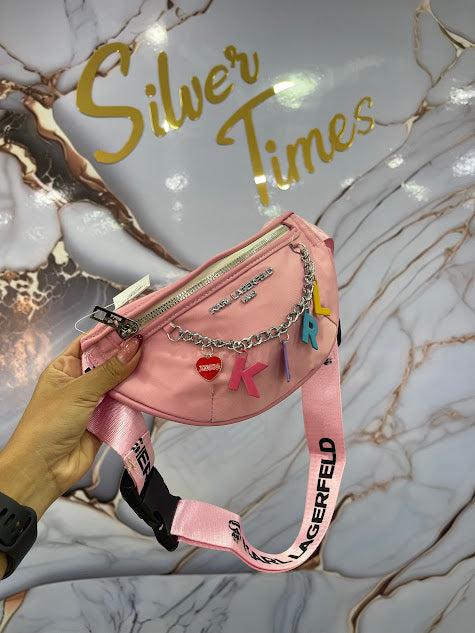 BOLSO TIPO RIÑONERA KARL LAGERFELD ROSA