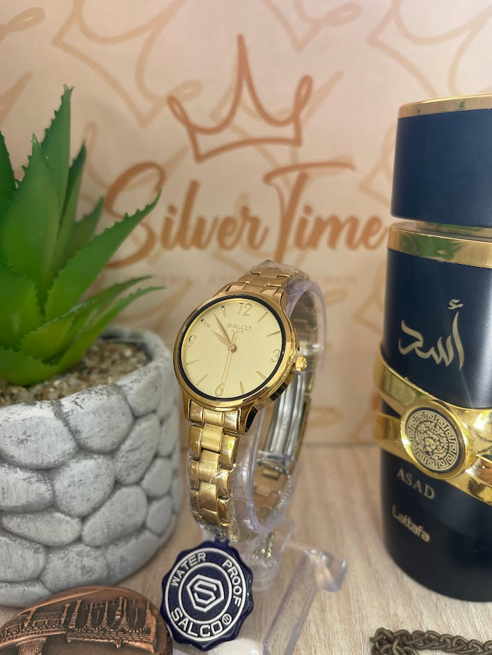 RELOJ SALCO DARADO TODO DORADO