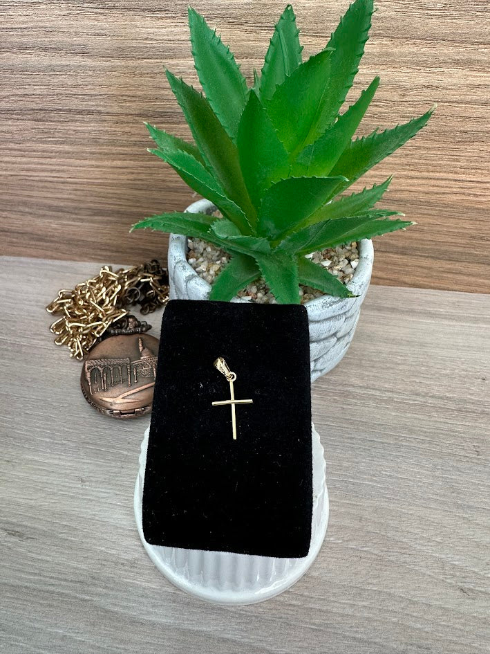 DIJE CRUZZ LISA ORO LAMINADO