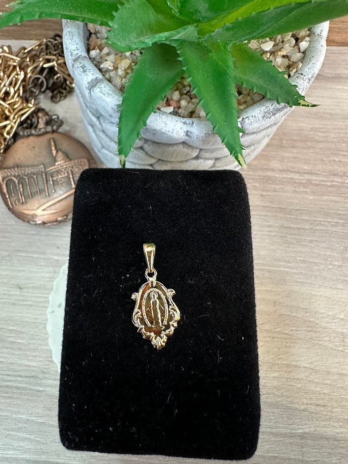 DIJE ESPEJO MILAGROSA ORO LAMINADO