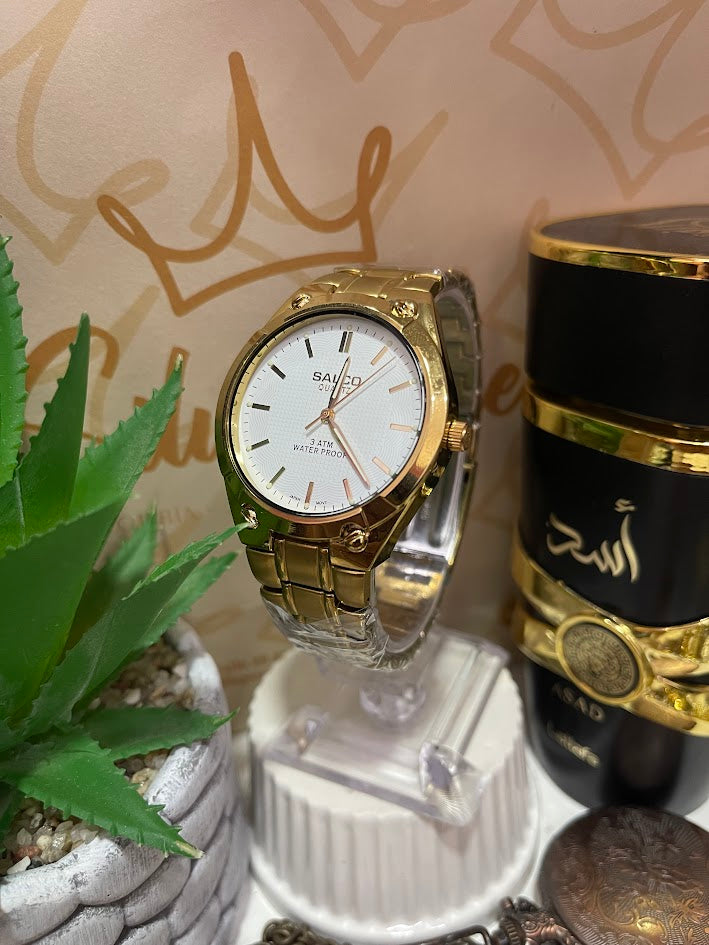 SALCO CABALLERO DORADO ESFERA BLANCA