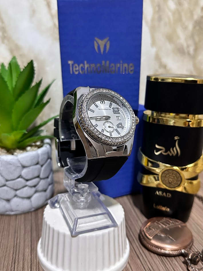 Technomarine Diamantado Plateado