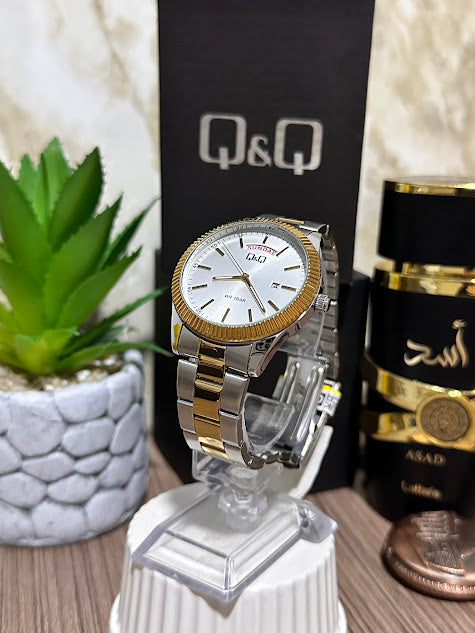 QYQ Bicolor Esfera Blanca Borde Relieve