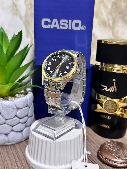 CASIO BICOLOR ESFERA NEGRA CON CALENDARIO