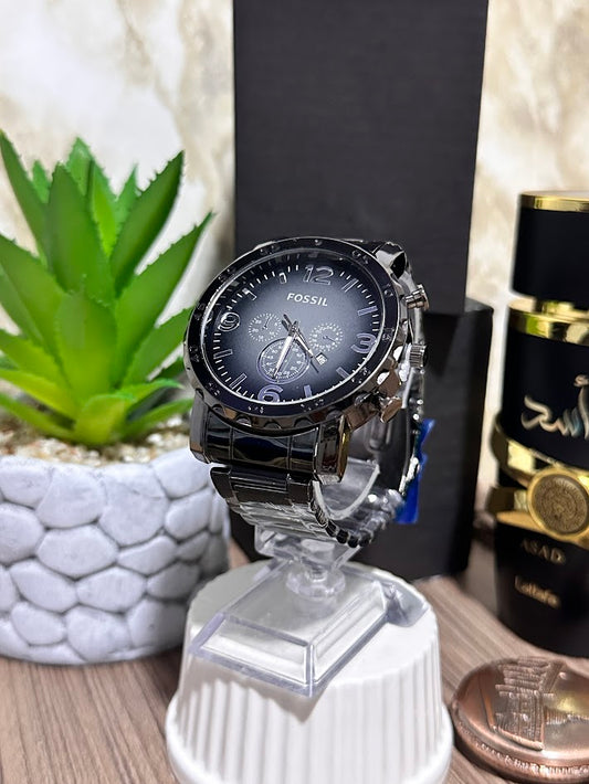 RELOJ FOSSIL METALICO NEGRO