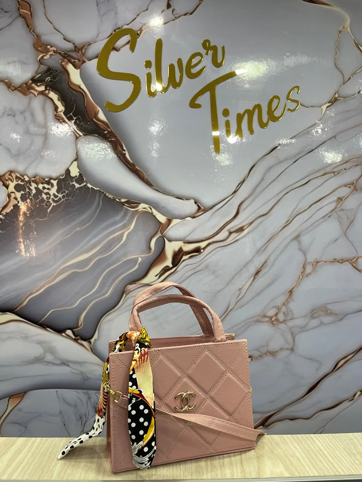 BOLSO DAMA CHANEL ROSADO ESTILO BAUL