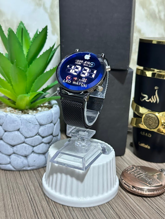 RELOJ DIGITAL APPE NEGRO- VARIOS