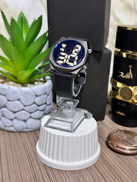 RELOJ TOTAL BLACK DIGITALPANTALLA AZUL - VARIOS