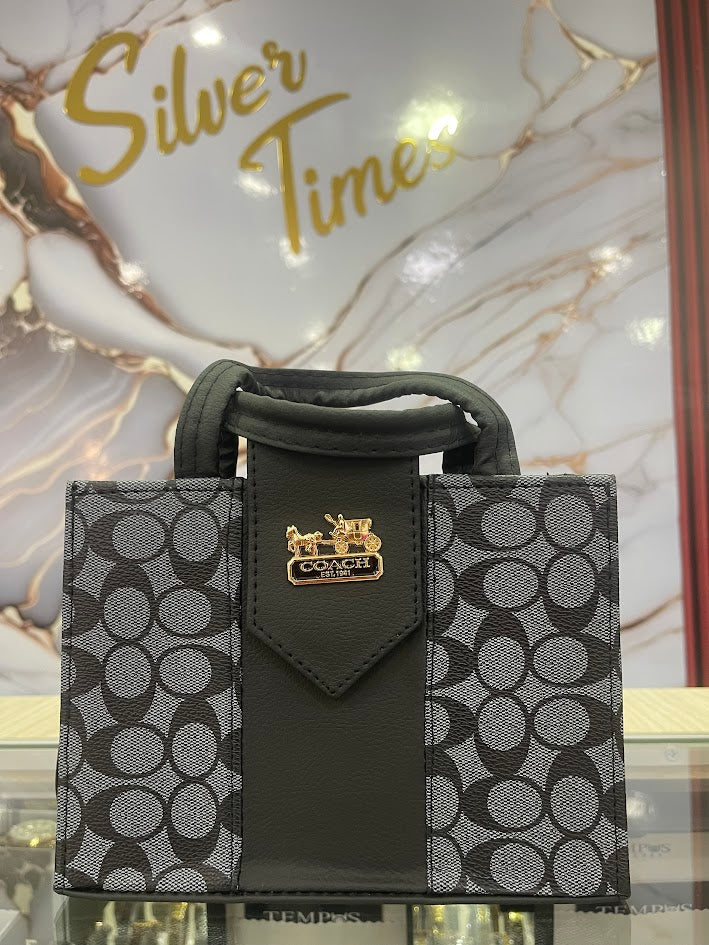 BOLSO DAMA COACH EST NEGRO ESTILO BAUL