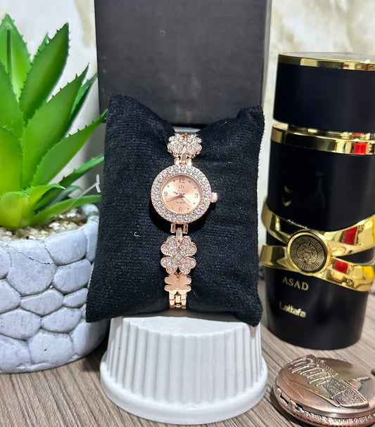 RELOJ JOYITAS ORO ROSA DIAMANTADO -VARIADOS