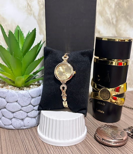 RELOJ JOYITAS MINI DORADO MANILLA DIAMANTE