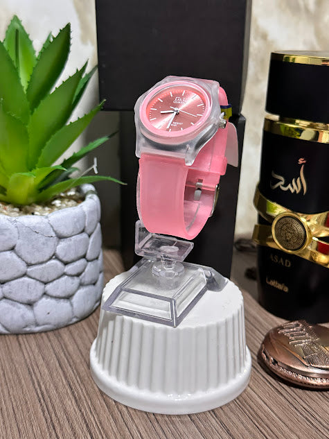 Reloj Rosado Manilla Silicona Variados