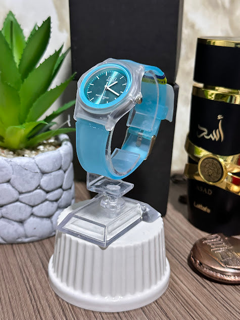 Reloj Azul Claro Manilla Silicona Variados
