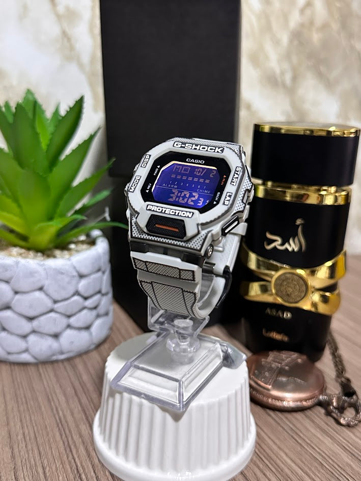 CASIO ORIGINAL DIGITAL ESFERA NEGRA MANILLA DE SILICONA GRIS