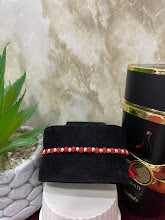 PULSERA EN ORO LAMINADO ROJA X16