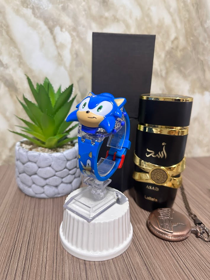 RELOJ DIGITAL NIÑOS ANIMADO CON LUCES Y SONIDO