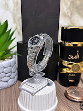 RELOJ ORIENT MINI DAMA PLATEADO FONDO NEGRO