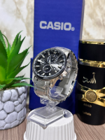 CASIO METALICO PLATEADO FONDO NEGRO