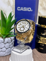 CASIO METALICO DORADO ARO NEGRO
