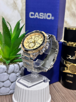 CASIO BICOLOR METALICO FONDO DORADO