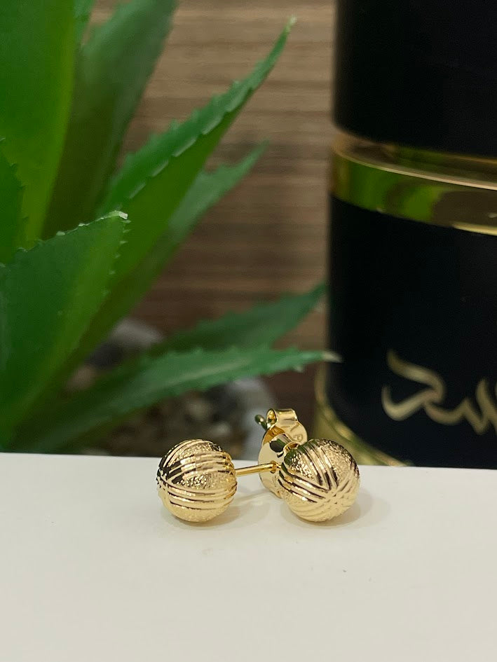 TOPO DIAMANTADO 8MM ORO LAMINADO