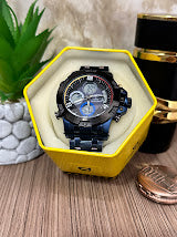 JOEFOX AZUL DOBLE HORA BORDE NEGRO