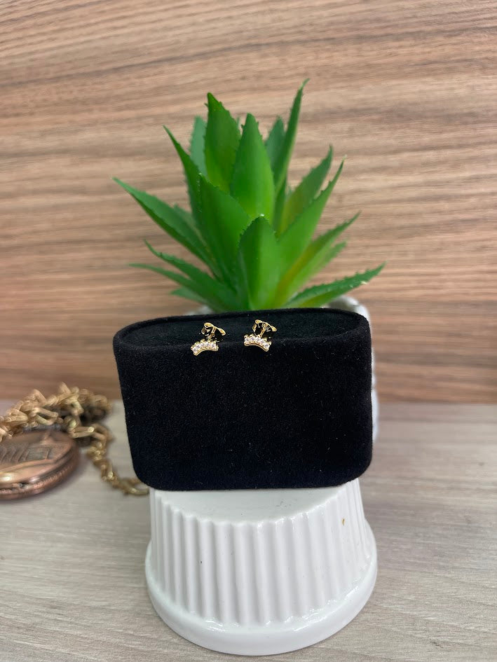 TOPO CRUZ DE SEGURIDAD CIRCON ORO LAMINADO