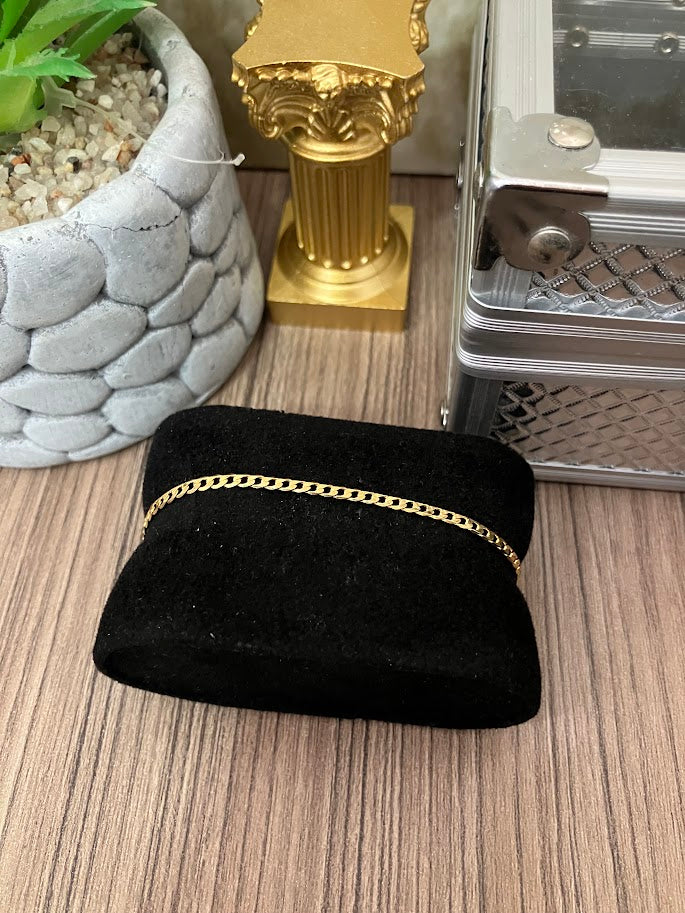PULSERA 3X1 2MM 20CM ORO LAMINADO