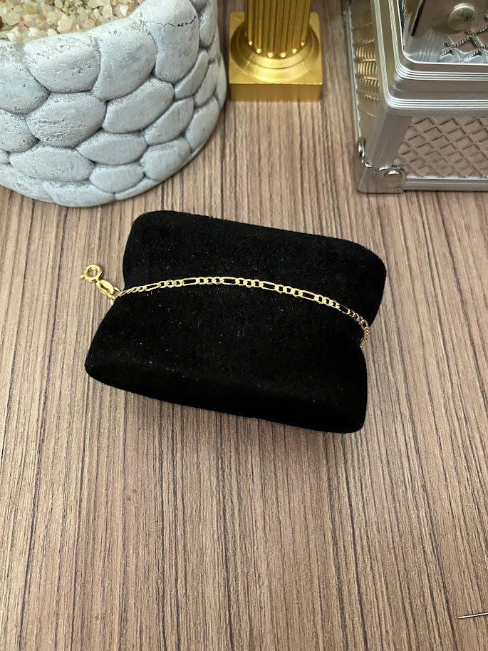 PULSERA 3X1 2MM 18CM ORO LAMINADO