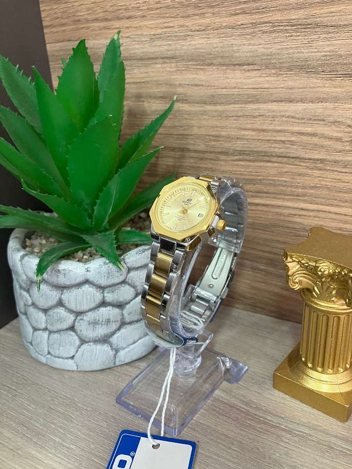 CASIO DAMA BICOLOR FONDO DORADO