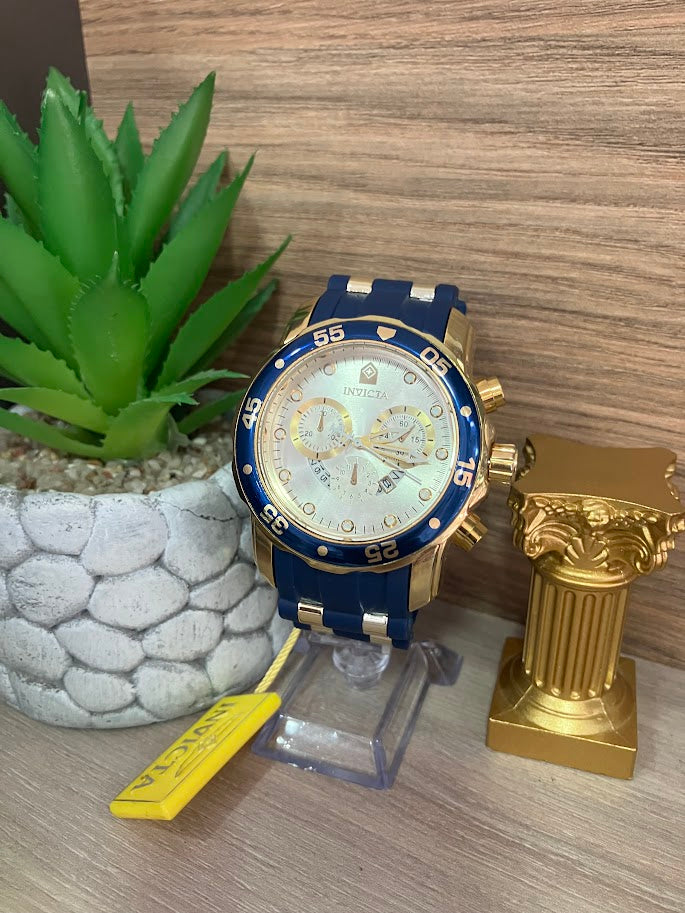 RELOJ INVICTA MANILLA SILICONA AZUL