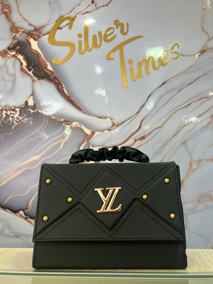 BOLSO DAMA TIPO BAUL YZ NEGRO
