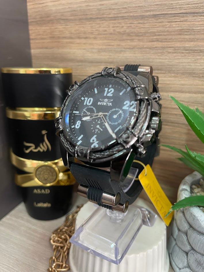 RELOJ INVICTA TODO NEGRO
