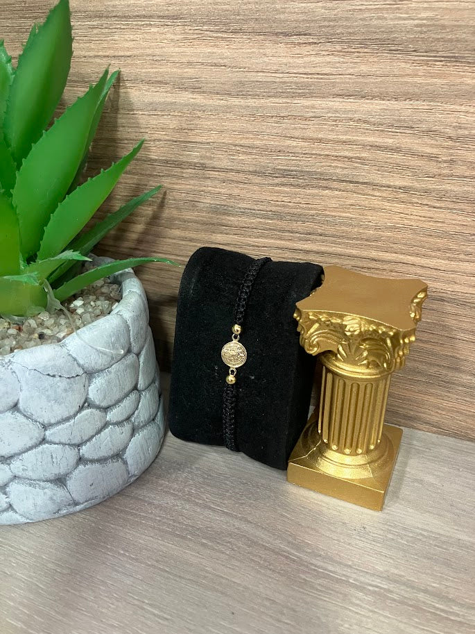 PULSO ORO LAMINADO VIRGEN NEGRO