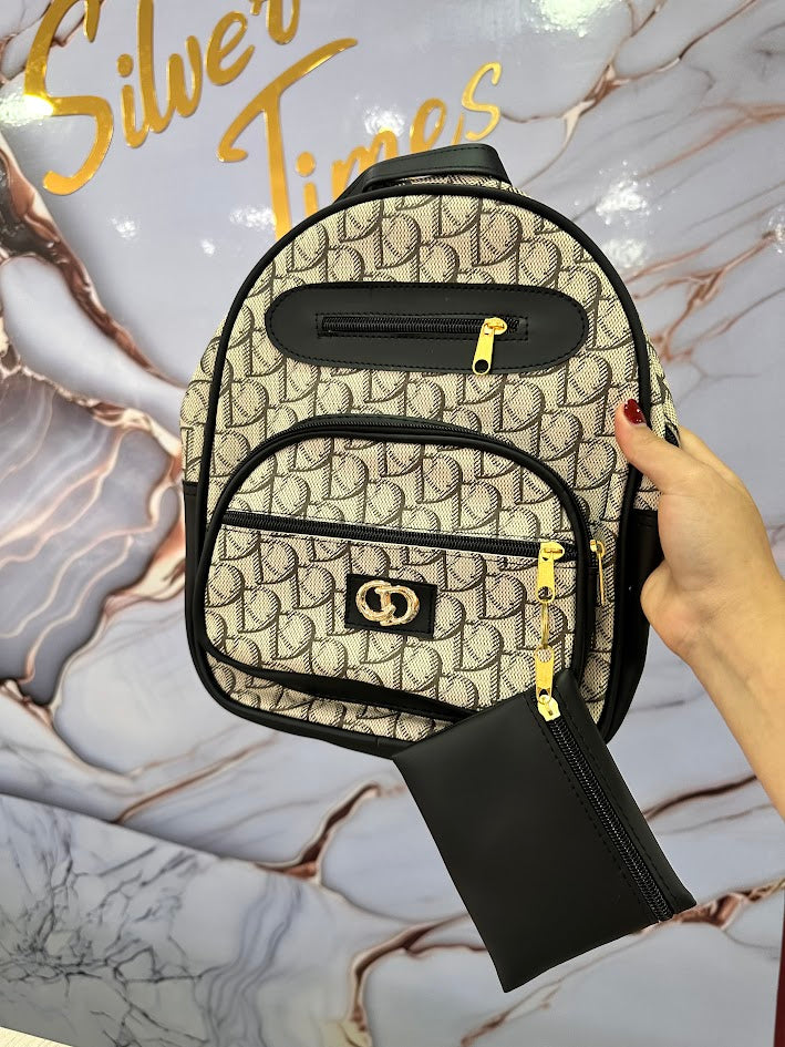 BOLSO TIPO MORRAL BEIGE CD