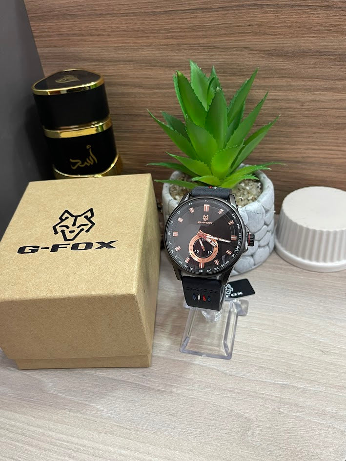 RELOJ G-FOX AZUL REY ANALOGO MANILLA DE CUERO