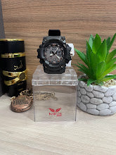 RELOJ KAIRO SPOR DOBLE HORA NEGRO VIVOS NEGROS