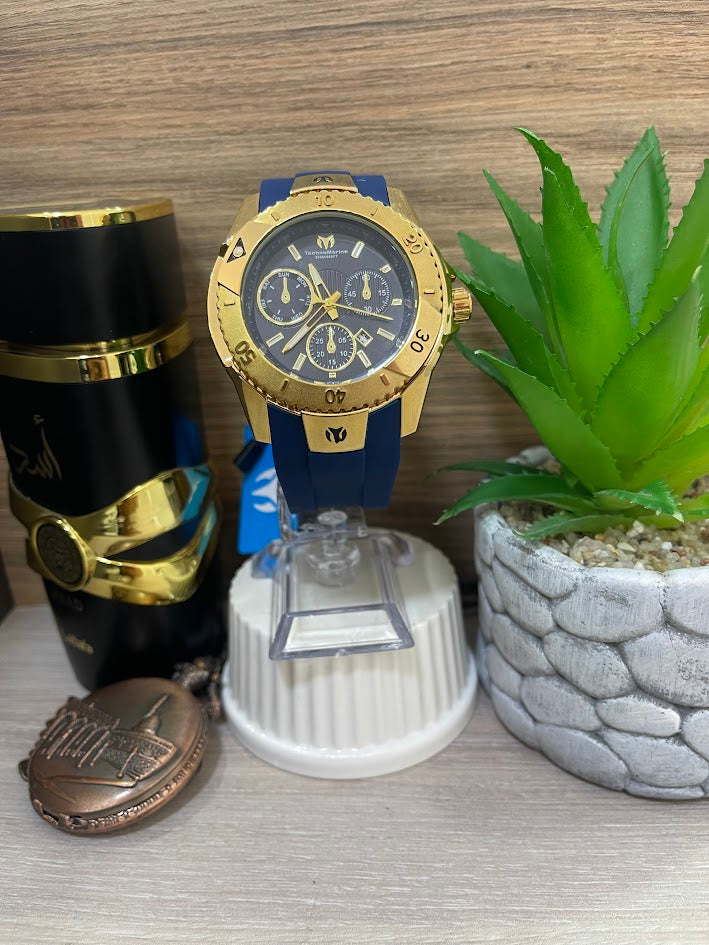 RELOJ TECHNOMARIN AZUL Y DORADO