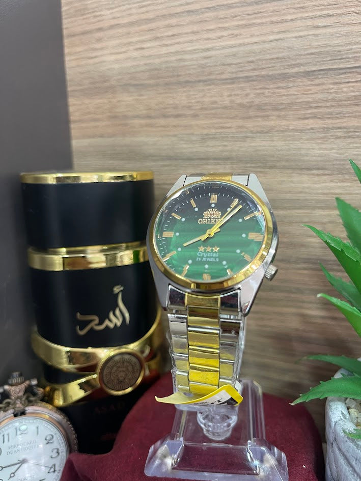 RELOJ ORIENT BICOLOR VERDE