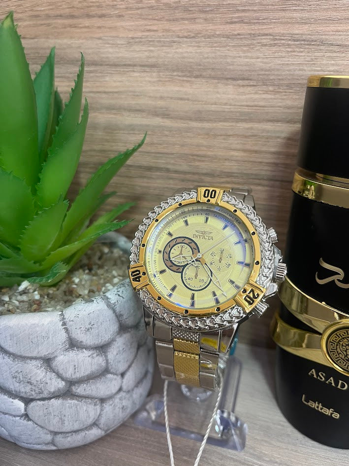 RELOJ INVICTA BICOLOR INCLUYE CAJA