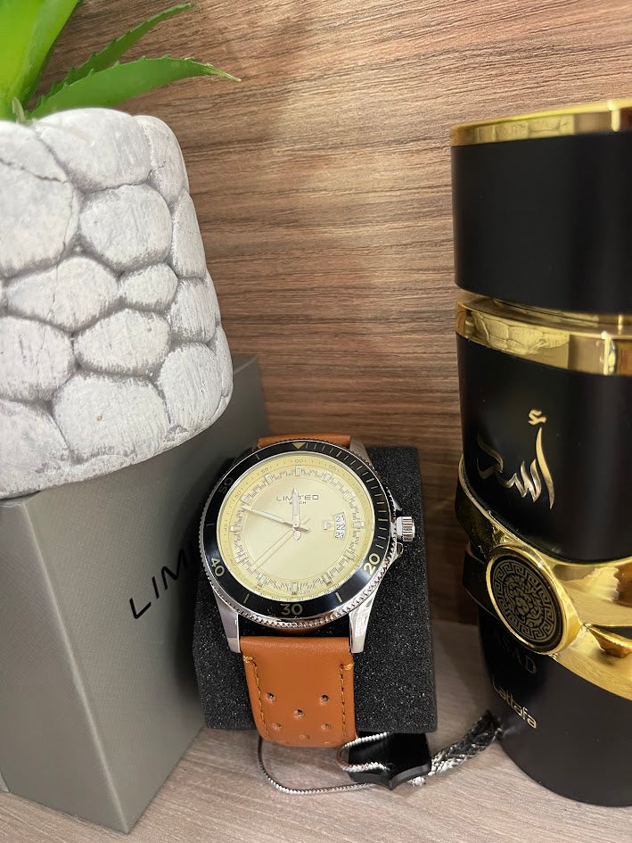 RELOJ LIMITED CABALLERO MANILLA EN CUERO
